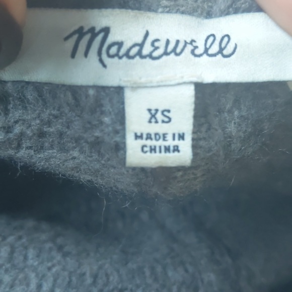 Madewell Fulton Sweater Coat Duster in Heather Mink Brown Size XS Long Cardigan - Picture 4 of 7